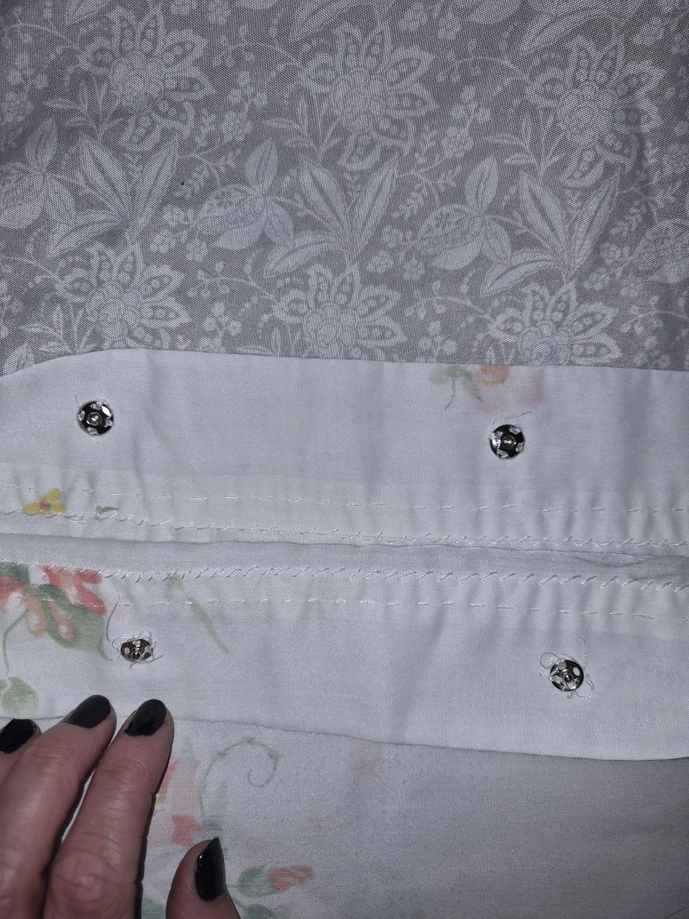 Floral Cotton Pillowcase Set - White with Pastel Floral Print